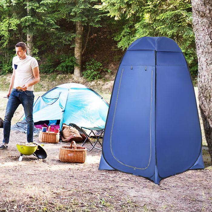Actual product image Swisshandel24 Pop up toilet tent Mobile camping shower tent Changing room tent with inner pocket Shower cubicle (1 person)