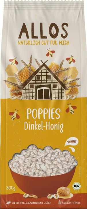 Actual product image Allos Spelt honey Poppies (300 g)