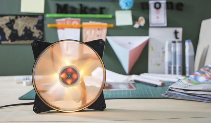 Produktbild Cooler Master MasterFan Pro 140 Air Flow RGB-Prozessorlüfter Schwarz, Transparent (140 mm, 1 x)
