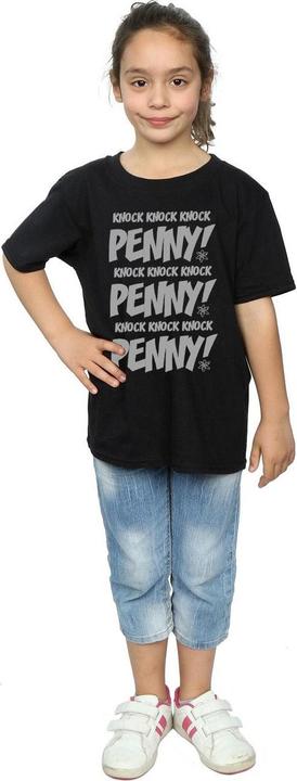 Actual product image Dam Girls Sheldon Knock Knock Penny Cotton T-Shirt (152, 158)