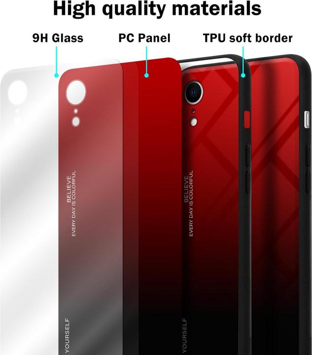 Immagine prodotto Cadorabo Manicotto per vetro in TPU a 2 colori (Apple iPhone XR)