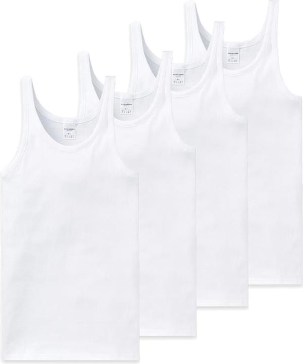 Produktbild Schiesser 4er Pack Cotton Essentials Feinripp Unterhemd (3XL)