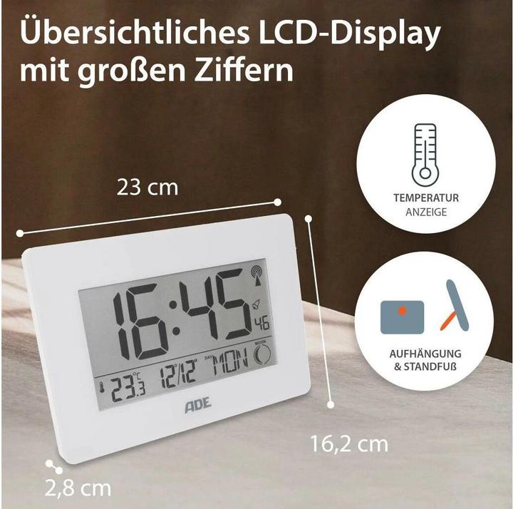 Actual product image ADE Radio controlled clock XXL digits