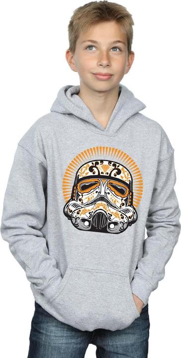 Actual product image Star Wars Boys Stormtrooper Dia De Los Muertos Hoodie (116)