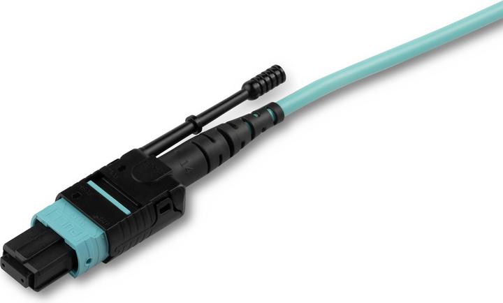 Image du produit StarTech MPO8LCPL2M Câble à fibre optique MPO/MTP 8x LC OM3 Couleur Aqua (2 m)