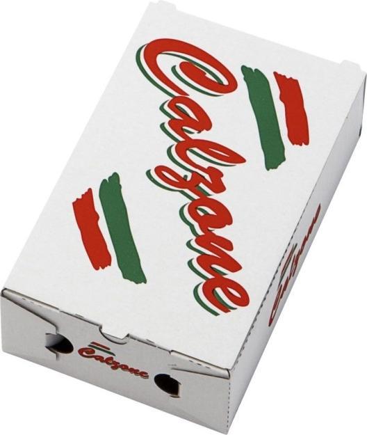 Produktbild Antalis Pizzakarton ecobox weiss mit Aufdruck fluorfrei 27x16,5x7,5cm 100Stk/Packung - (100 Stck.)