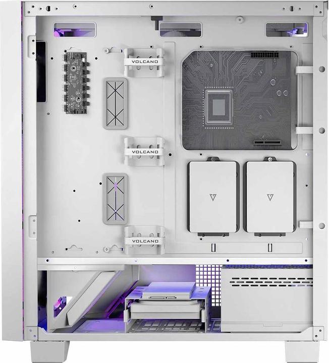 Actual product image Modecom Volcano Perun Apex ARGB biała (mATX, Mini-ITX, ATX, E-ATX)