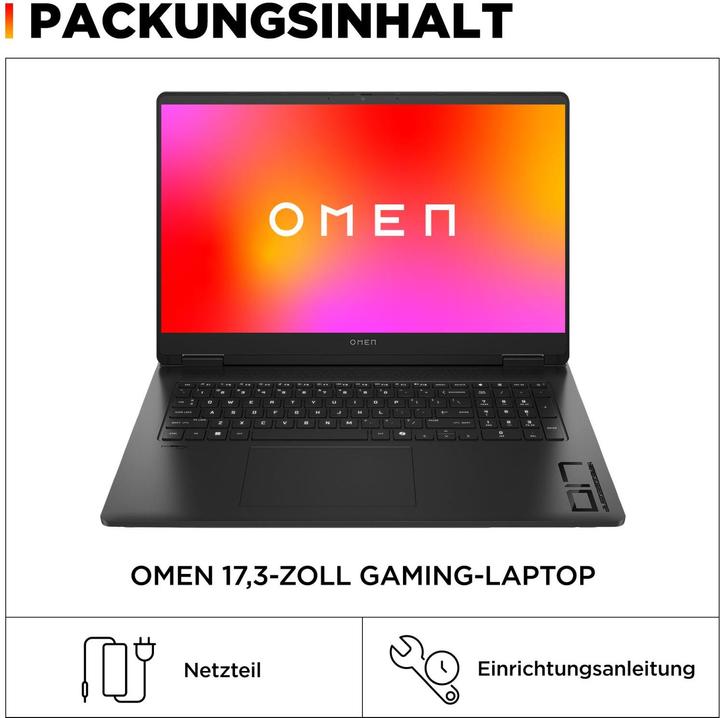 Produktbild HP Omen 17-db0174ng (17.30", AMD Ryzen 7 8845HS, 16 GB, 1000 GB, DE)