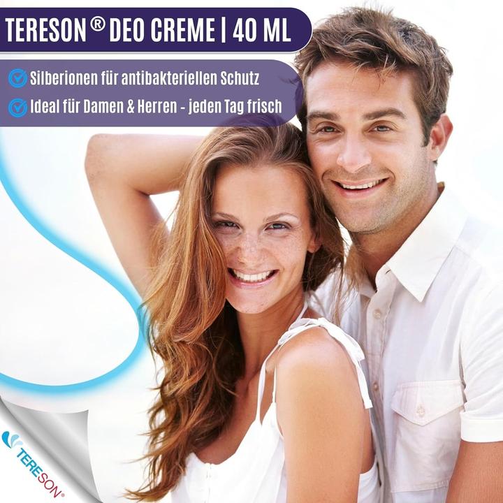 Actual product image Tereson Cream deodorant, long-term protection against body odour with silver ion formula (Crème, Spray)