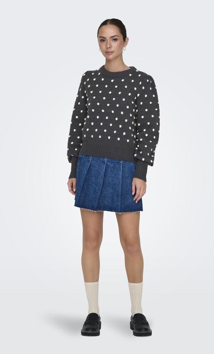 Produktbild JdY Normal geschnitten Hoch geschlossen Lange Bündchen Puffärmel Pullover Strickpullover (L)