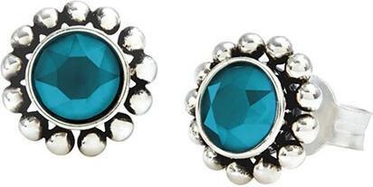 Produktbild Steinkult Ohrringe "Amy" (925 Sterling Silber versilbert, Messing, Kristallstein, 18 Kt. Vergoldet)