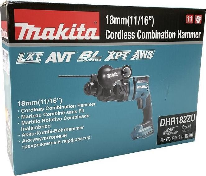 Immagine prodotto Makita Martello combinato a batteria 18V SDS-Plus 18mm DHR182ZU (Batteria ricaricabile)