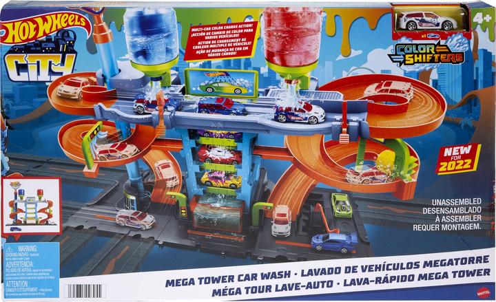Produktbild Hot Wheels City Mega Turm Autowaschanlage