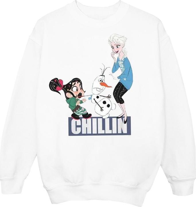 Image du produit Disney - Sweat WRECK IT RALPH ELSA AND VANELLOPE - Fille (116)