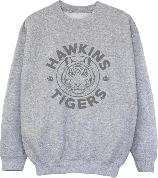 Produktbild Netflix Stranger Things Hawkins Grey Tiger Sweatshirt Jungen (152, 158)