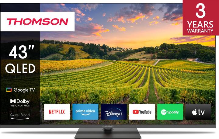 Image du produit Thomson 43QG5C14 QLed TV 43' Smart Google (43", QLED, 4K)