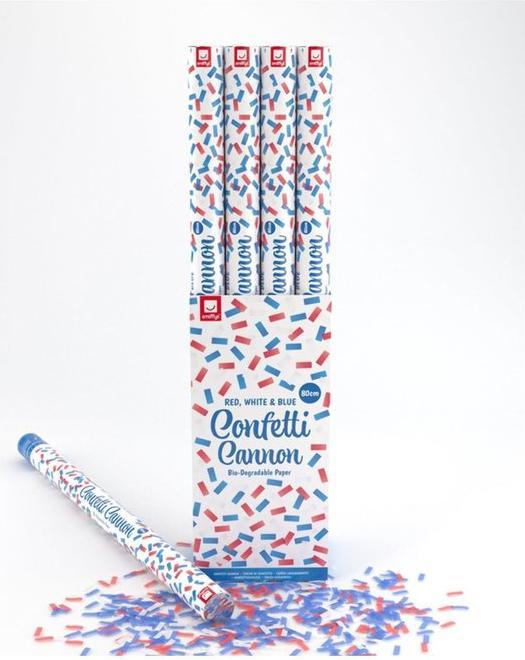 Actual product image Smiffys Confetti Shooter - Red, White, Blue