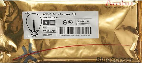 Produktbild Ambu BLUE SENSOR EKG Elekt SU Bananensteck 60 Stk