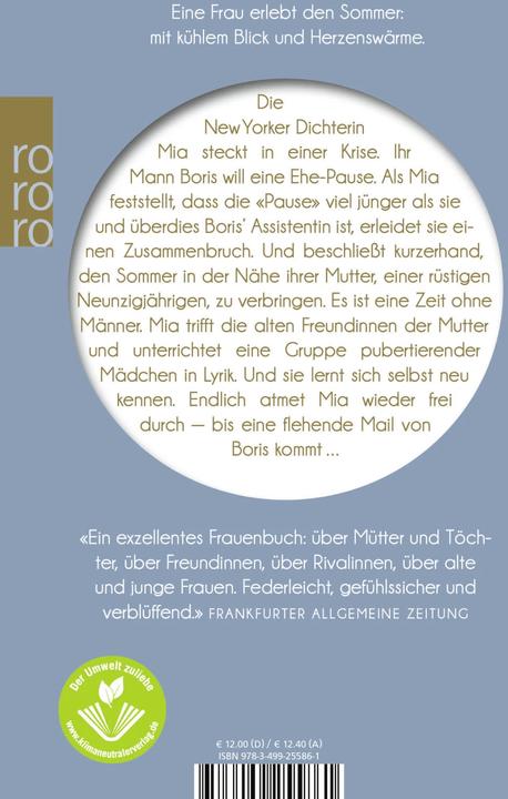 Immagine prodotto Der Sommer ohne Männer (Tedesco, Siri Hustvedt, 2012)