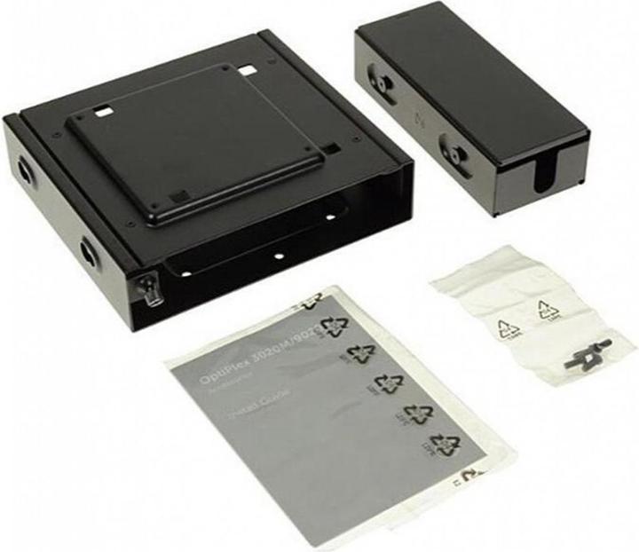 Actual product image Dell Dual VESA mounting stand with adapter box, OptiPlex Micro Black customer kit (Table)