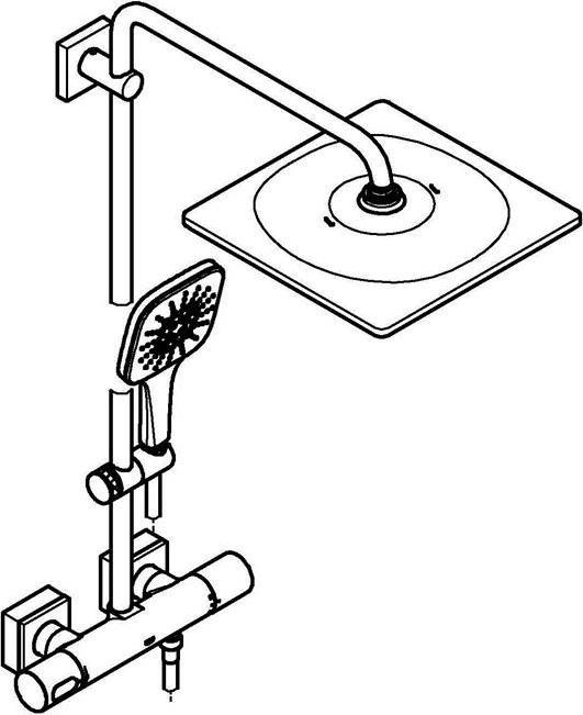 Actual product image Grohe Rainshower SmartActive 310 shower system