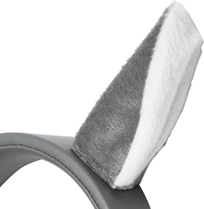 Actual product image Nedis On-ear headphones with cable On-ear headphones with cable 3.5 mm cable length: 1.20 m 85 dB Grey (Cable)