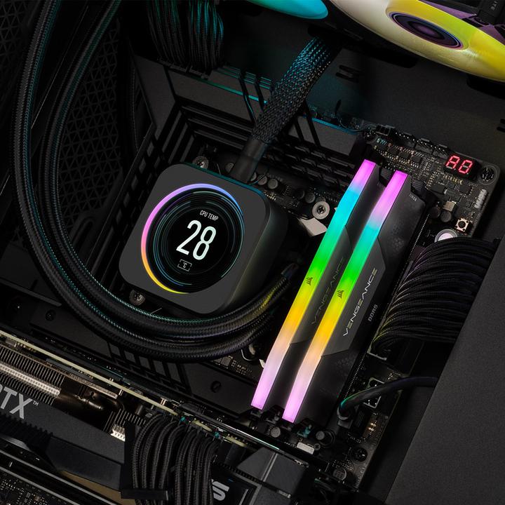 Produktbild Corsair D596GB 5200-38 Vengeance RGB bk K2 COR (2 x 48GB, 5200 MHz, DDR5-RAM, DIMM)