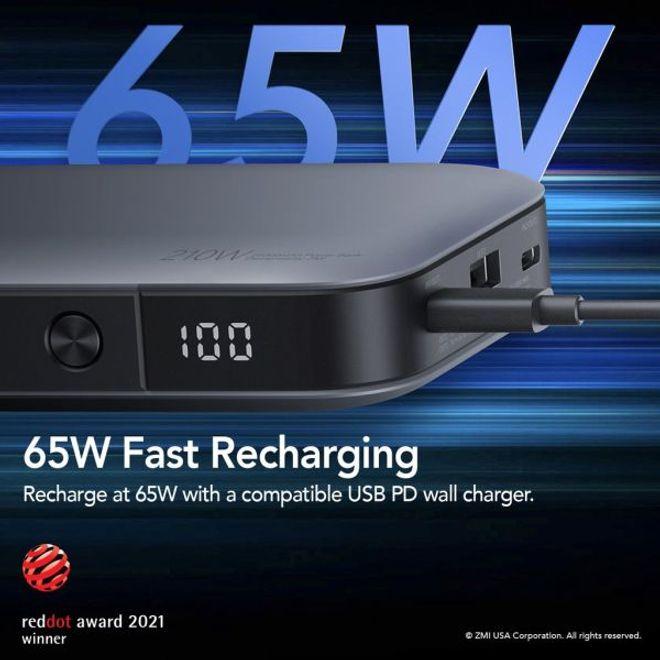 Actual product image ZMI Powerpack 25000 mAh, 210 W Powerbank (QB826G) (25000 mAh, 100 W, 92.50 Wh)