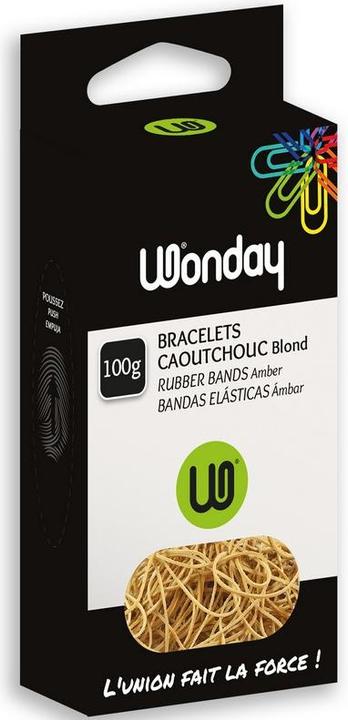 Produktbild Wonday Gummiringe im Karton, natur, 50 mm, 100 g (1 Stk.)