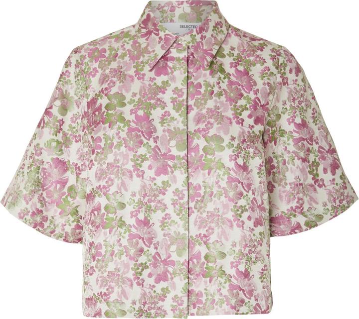 Immagine prodotto Selected Femme Camicia a maniche corte in jacquard floreale (36)