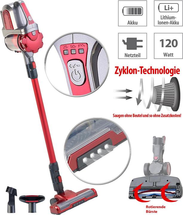 Produktbild Sichler 2in1-Akku-Zyklon-Staubsauger