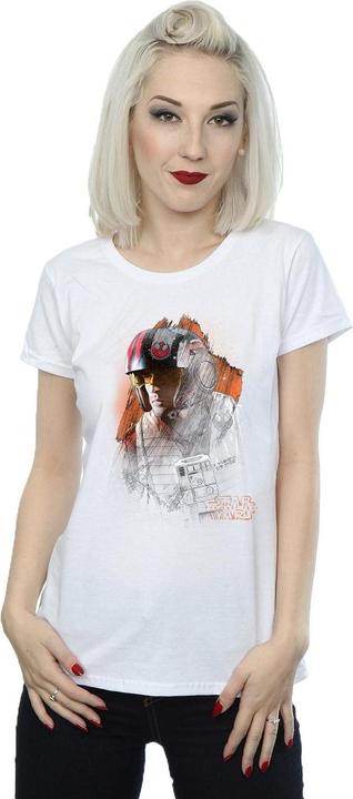 Immagine prodotto Star Wars The Last Jedi Poe Dameron Brushed Maglietta Donna (XL)