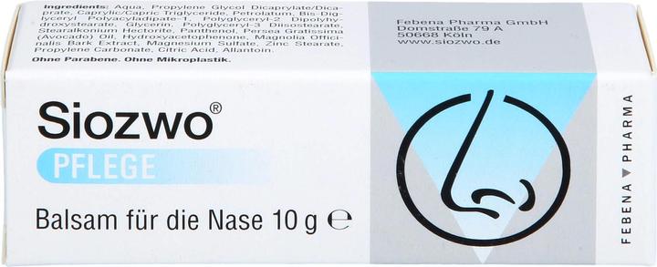 Produktbild Pharma Siozwo Pflegebalsam für die Nase, 10 g Creme (1 Stück)