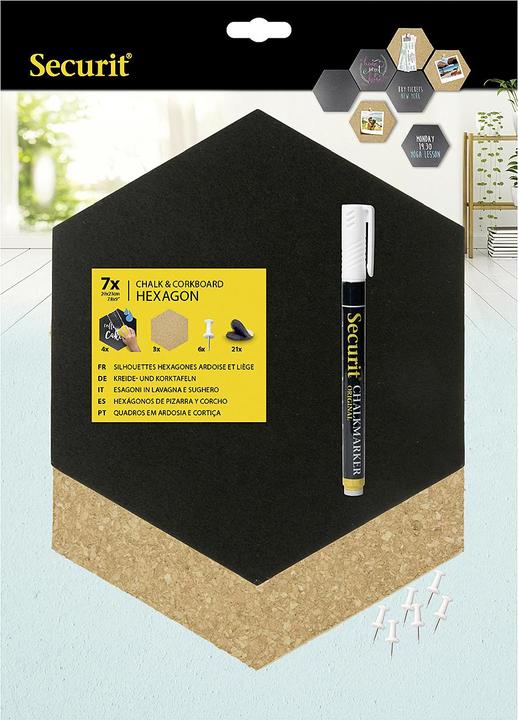 Actual product image Securit Kork+Kreidetafel (Bulletin board, 23 x 21 cm)