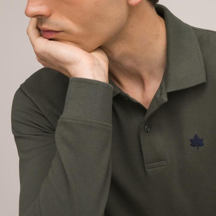 Actual product image La Redoute Collections Long sleeve polo shirt (3XL)