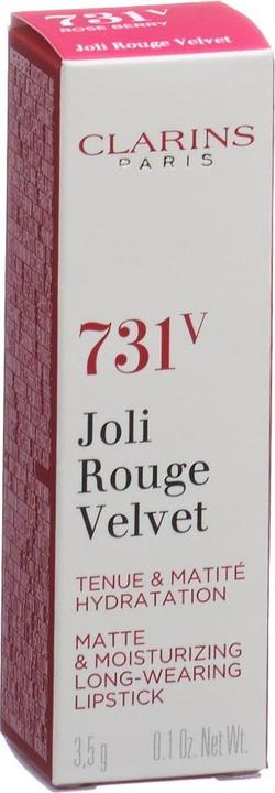 Actual product image Clarins Joli Rouge Velvet - Rose Berry 731V (No. 731 - Rose Berry)