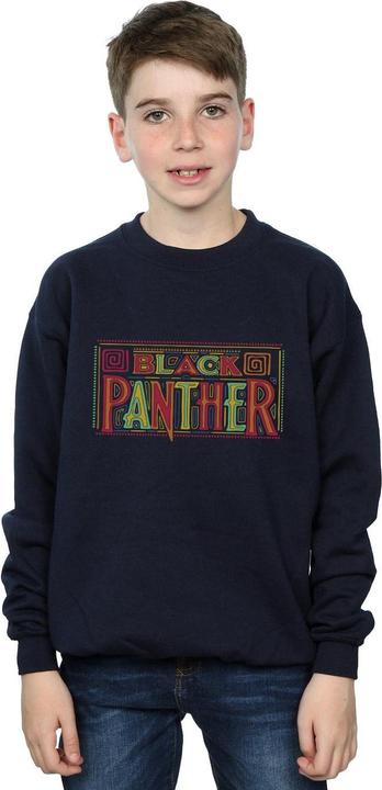 Image du produit - Sweat BLACK PANTHER TRIBAL LOGO - Garçon (152, 158)