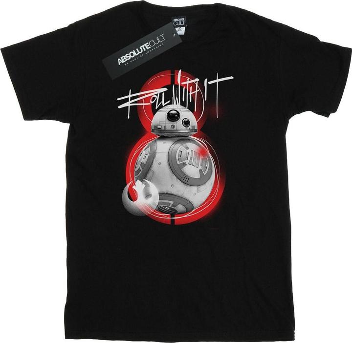 Image du produit Star Wars - T-shirt THE LAST JEDI BB-8 ROLL WITH IT - Homme (S)