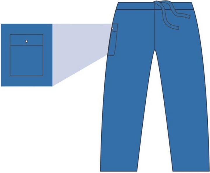 Image du produit Barrier Scrub Suit pantalon S bleu (nouveau) 48 pcs