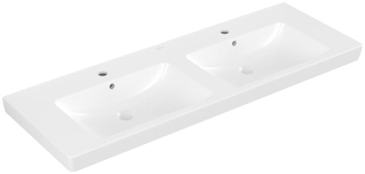 Produktbild Villeroy & Boch V&B Schrank-Doppelwaschtisch SUBWAY 2.0 1300x470mm, mit ÜL we (470 mm, 1300 mm)