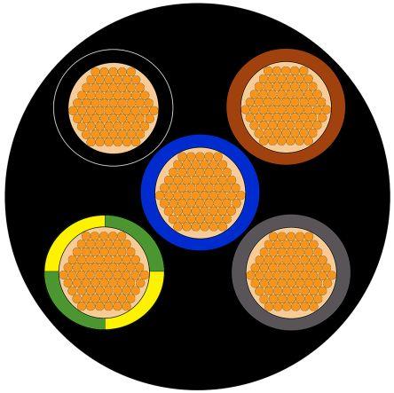 Rs Pro Schaltleitung 5x0,75mm² schwarz 3185Y (100 m)
