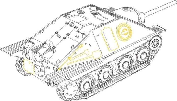 Actual product image CMK Hetzer G-13 Swiss post-war version for Tamiya kit