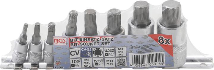 Actual product image BGS Bit insert set (M16, M4, M12, M6, M5, M14, M10, M8)