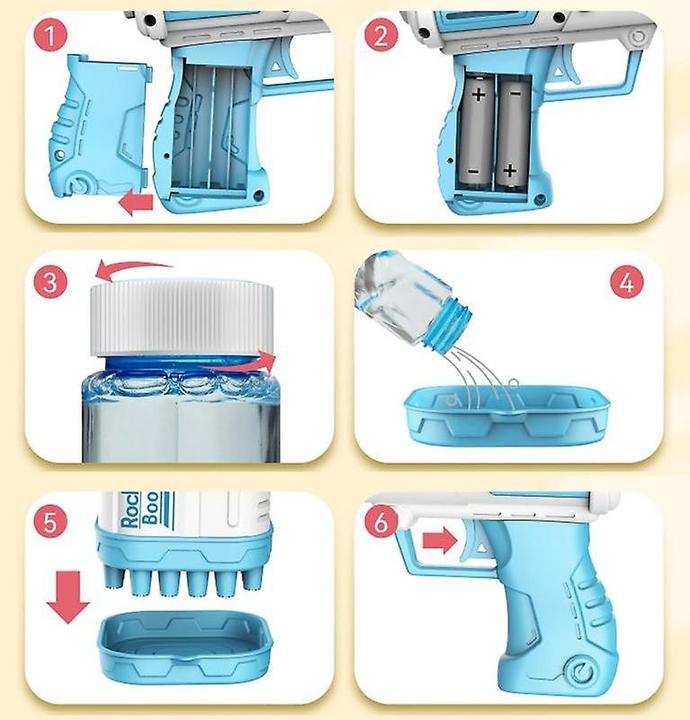 Produktbild Outdoor Active 40-Loch Elektrische Seifenblasenmaschine, automatische Seifenblasenpistole