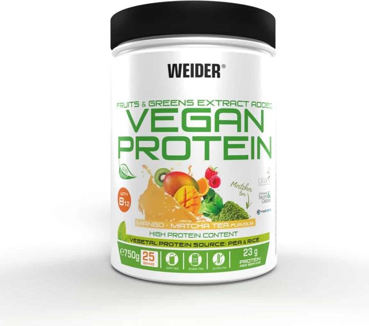 Actual product image Weider Vegan Protein (750g can) (Mango matcha tea, 1 pcs., 750 g)