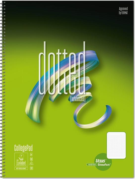 Immagine prodotto Ursus Collegeblock A4 80 Blatt punktkariert ws (A4, Quadretti, Copertina rigida)