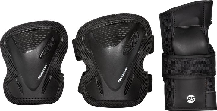 Powerslide Schutzset Basic Kinder Tri-Pack XXS (XXS, Knieschoner, Handgelenkschoner)