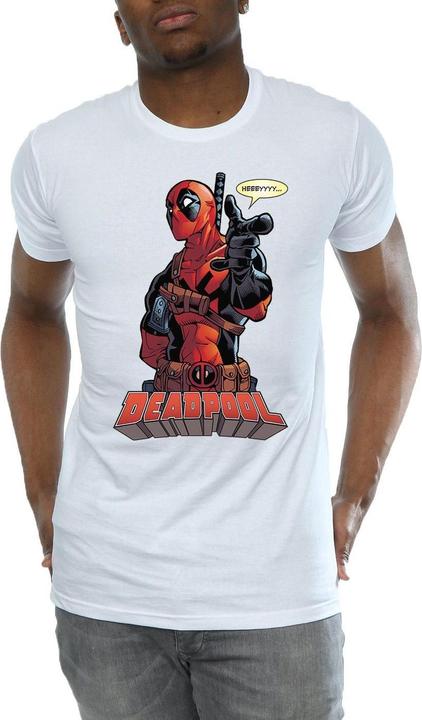 Actual product image Deadpool Mens Hey You Cotton T-Shirt (XXL)