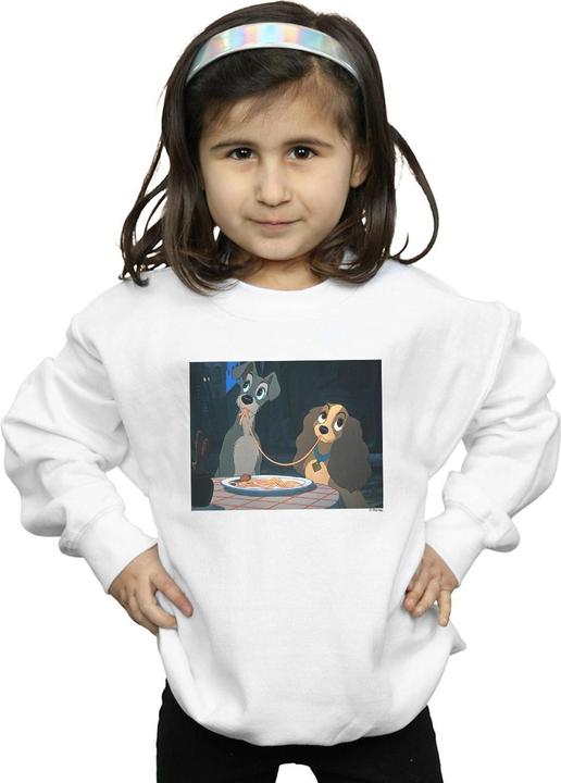 Immagine prodotto Disney Lady And The Tramp Spaghetti Slurp Felpa Ragazze (152, 158)