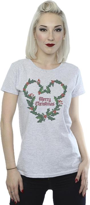 Produktbild Disney Mickey Mouse Merry Christmas Holly TShirt (S)